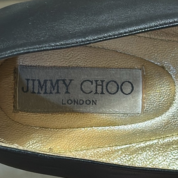 Jimmy Choo Designer Wrena Crystal-Toe Ballerina Flat Shoe, Black/Anthracite 9.5 - Picture 13 of 16
